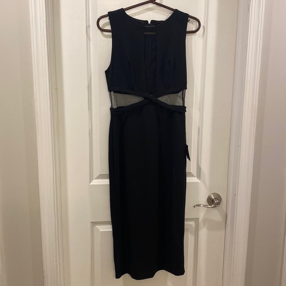Lulus Dresses & Skirts - Lulus Not Meshing Around Black Cutout Bodycon Midi Dress medium